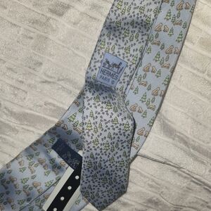 NWT Hermès Mens Silk Christmas Bears Holiday Tie